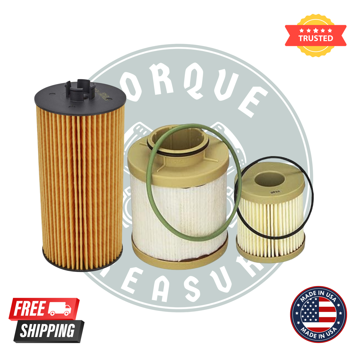 Motorcraft FL2016 Oil Filter & FD4616 Fuel Filter Set – Genuine Ford OEM Powerstroke Diesel Filters