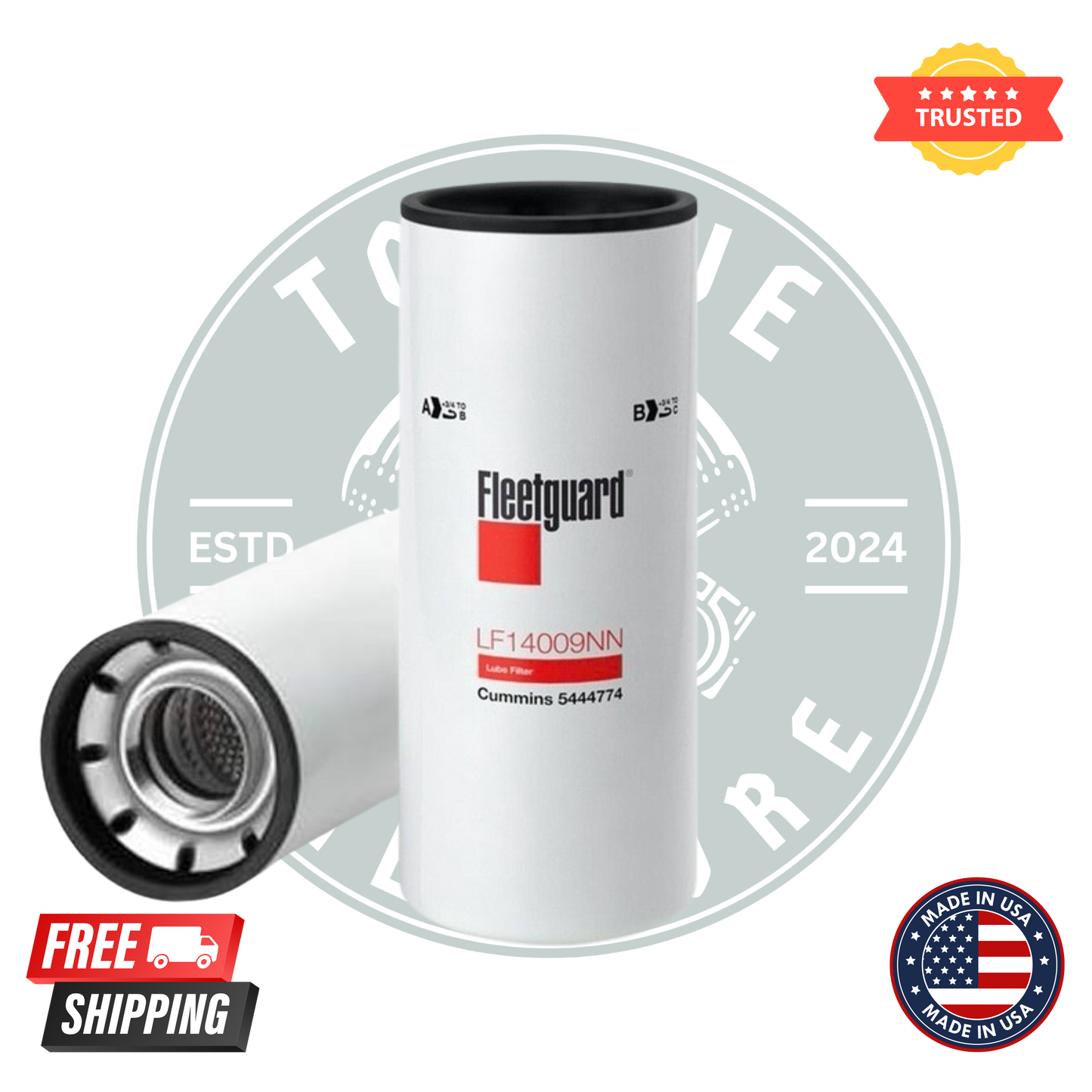 Fleetguard LF14009NN Oil Filter - Pack of 6