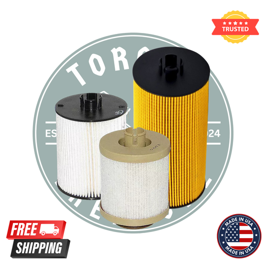 Motorcraft FD-4617 and FL-2016 filter kit
Ford 6.7L Powerstroke maintenance filter set
Motorcraft diesel fuel and oil filter combo
Powerstroke service filter kit replacement