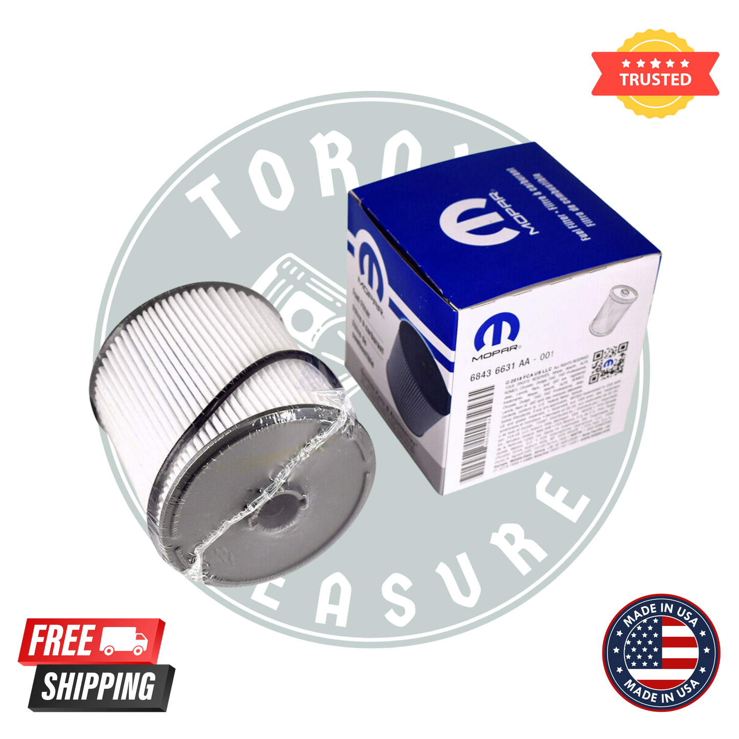 Mopar 68436631AA Fuel/Water Separator Filter Kit MO-631
