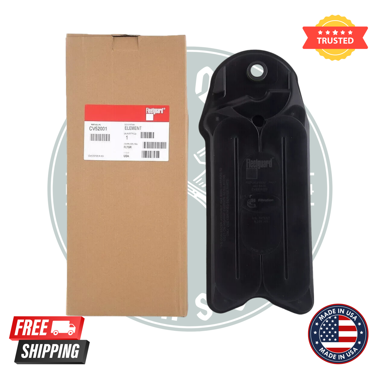 Fleetguard CV52001 Crankcase OEM Filter for 6.7L Cummins Diesel Engines