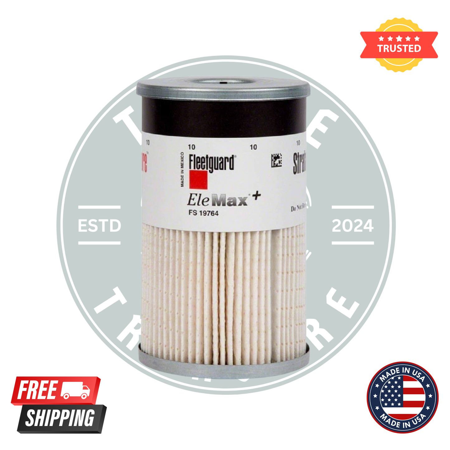 Fleetguard FS19764 Diesel Fuel Water Separator | Advanced Filtration for Cummins and Caterpillar Engines