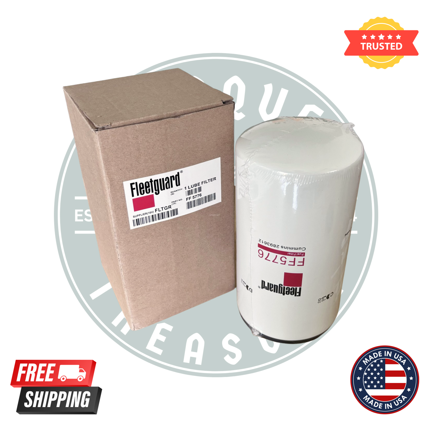 Fleetguard FF5776 Fuel Filter OEM quality Pack of 6