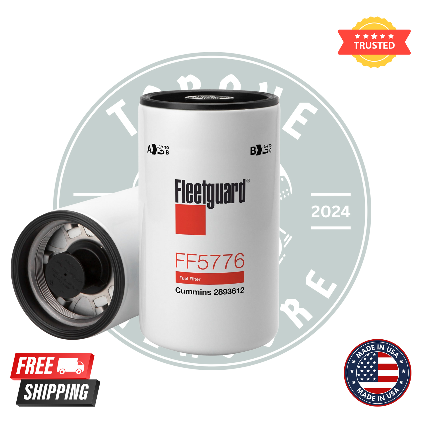 Fleetguard FF5776 Fuel Filter OEM quality Pack of 6