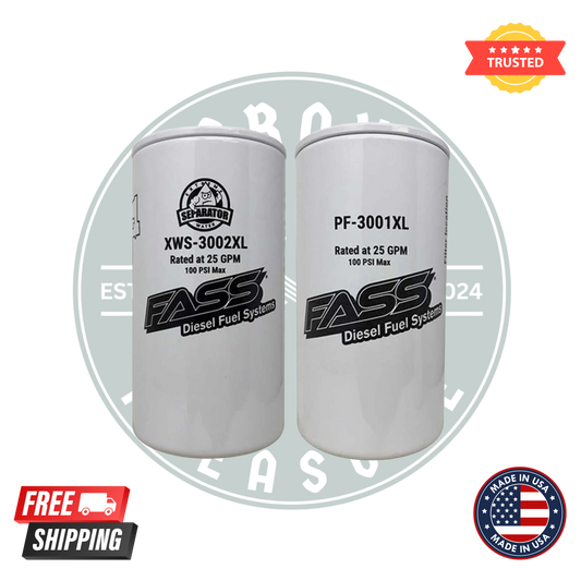 FASS XWS-3002XL & PF-3001XL Fuel Filter Bundle