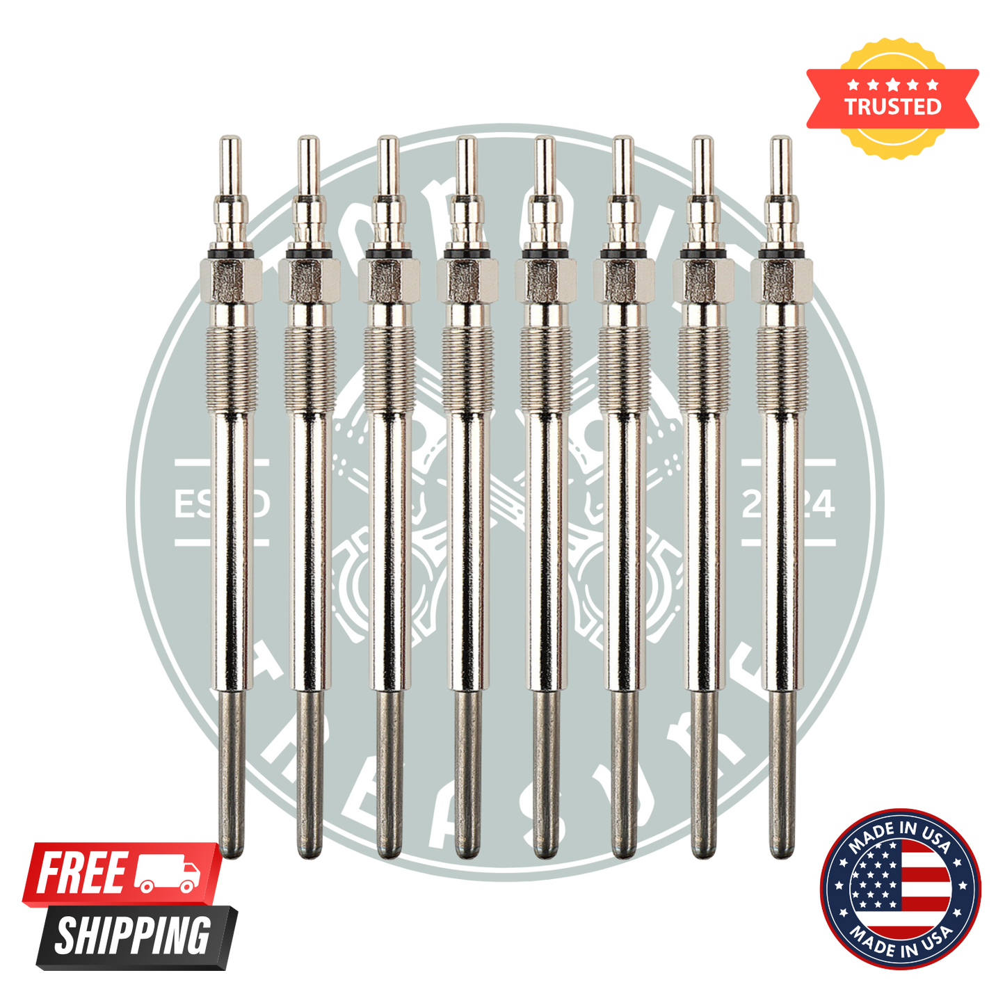 Motorcraft ZD-11 Diesel Glow Plugs – Pack of 8 | OEM Replacement for Ford Powerstroke