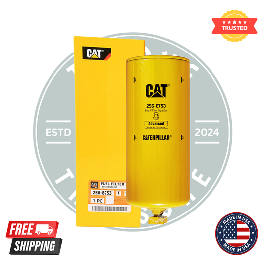 Caterpillar 256-8753 Fuel Filter – Genuine OEM Replacement for CAT Heavy Equipment Diesel Engines