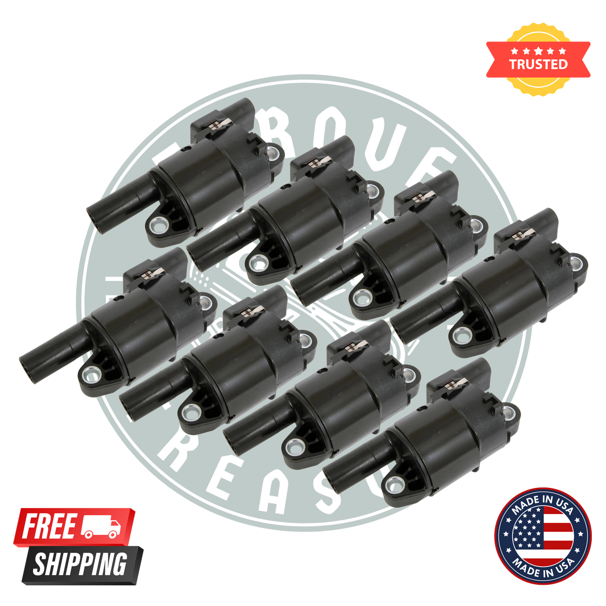 ACDelco D514A Ignition Coil Pack of 8 – Fits Chevy Silverado, Tahoe, Suburban, Camaro, Corvette, GMC Sierra & Cadillac Escalade