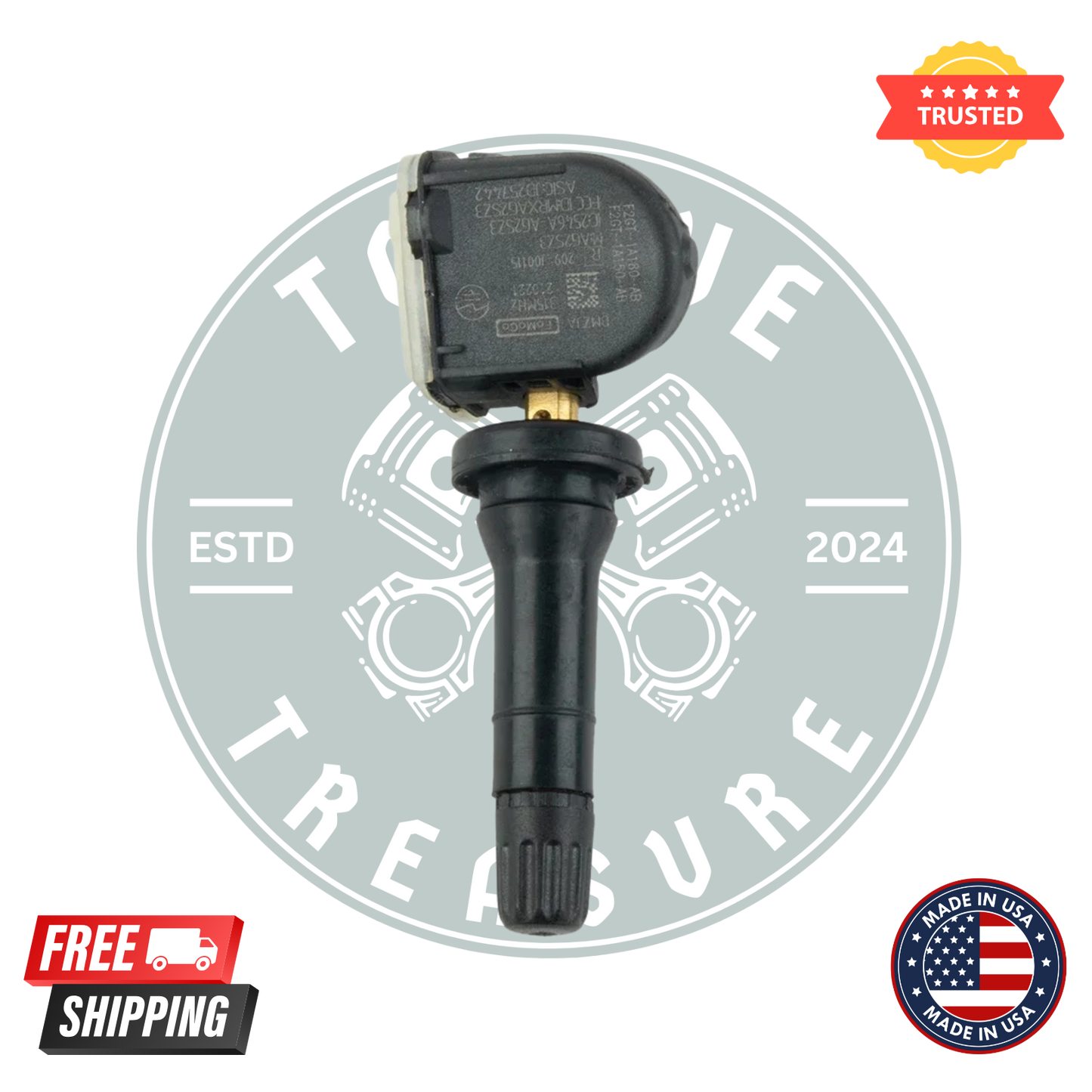 Motorcraft F2GZ-1A189-AB TPMS Tire Pressure Monitoring Sensors – Pack of 4 | OEM Ford Replacement