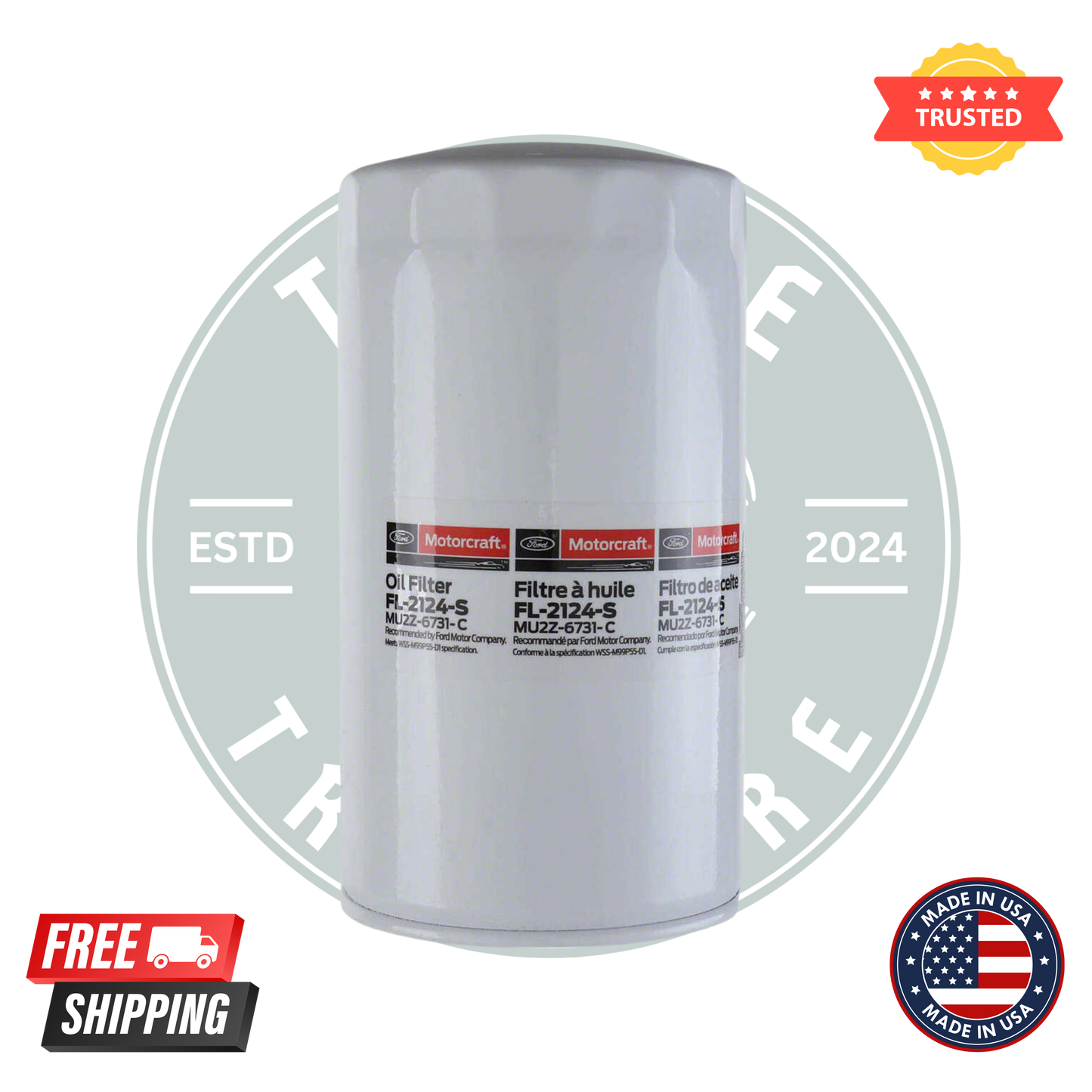 Motorcraft FL2124S Oil Filter – Genuine OEM Replacement for Ford & Lincoln Engines