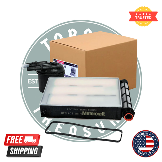 Motorcraft FD-4647 diesel fuel filter kit
Ford 6.7L Powerstroke fuel filter replacement
Genuine Motorcraft FD4647 filter set
Ford Super Duty diesel fuel filter kit