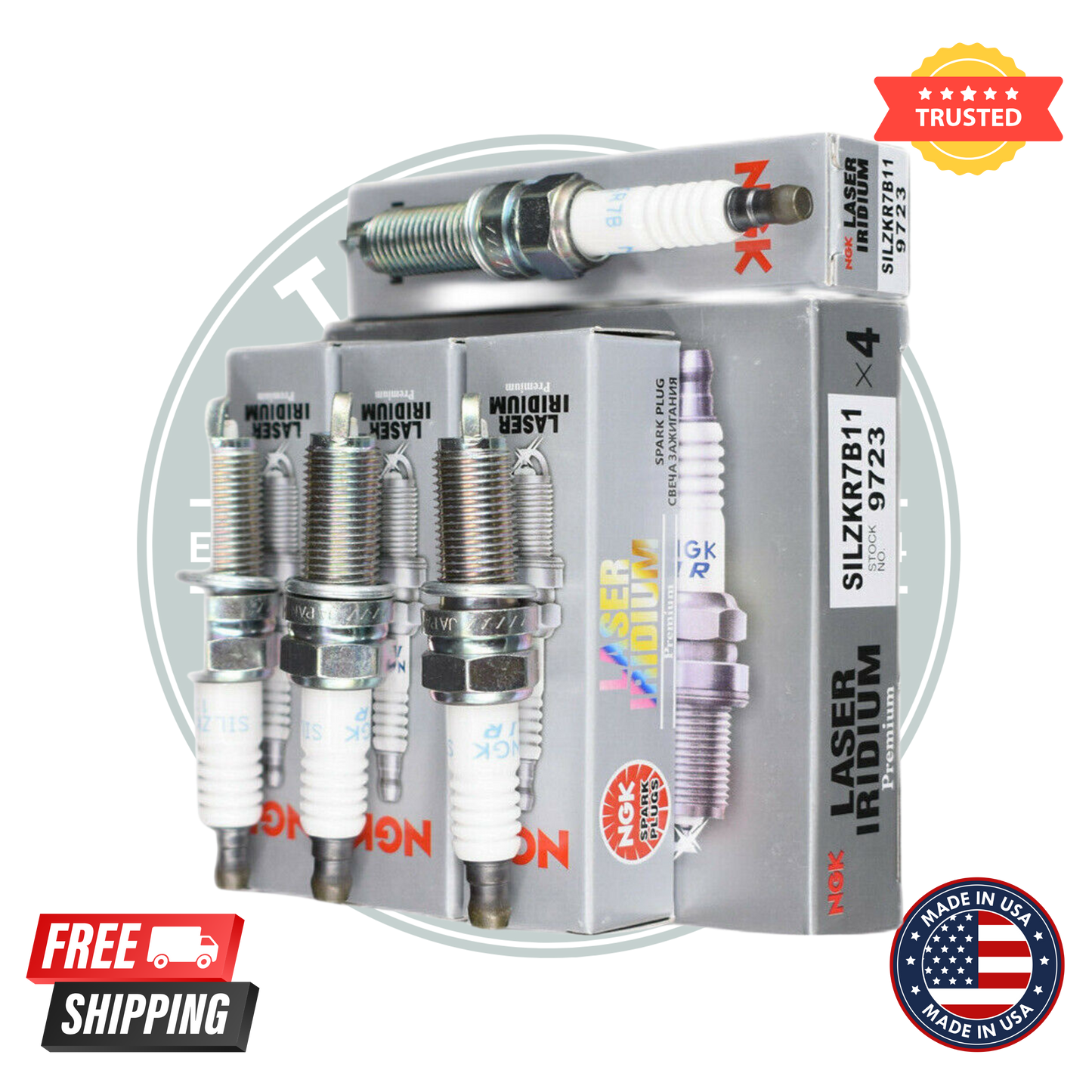Hyundai 27300-2E000 Ignition Coils & NGK 9723 Spark Plugs – Set of 4 | OEM Replacement Kit
