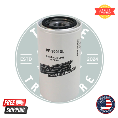 FASS PF-3001XL Fuel Particulate Filters – Pack of 2 | XL Series Diesel Replacement