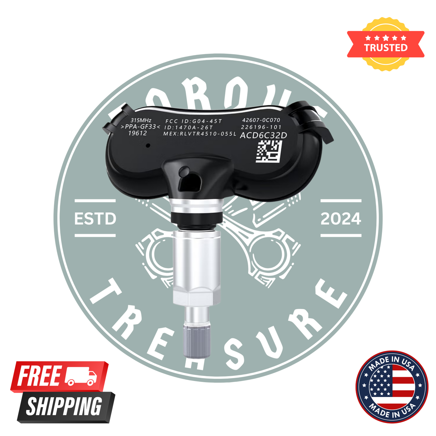 Toyota 42607-0C070 TPMS sensor
Tire pressure monitoring sensor replacement
Toyota TPMS tire sensor
426070C070 wheel pressure sensor