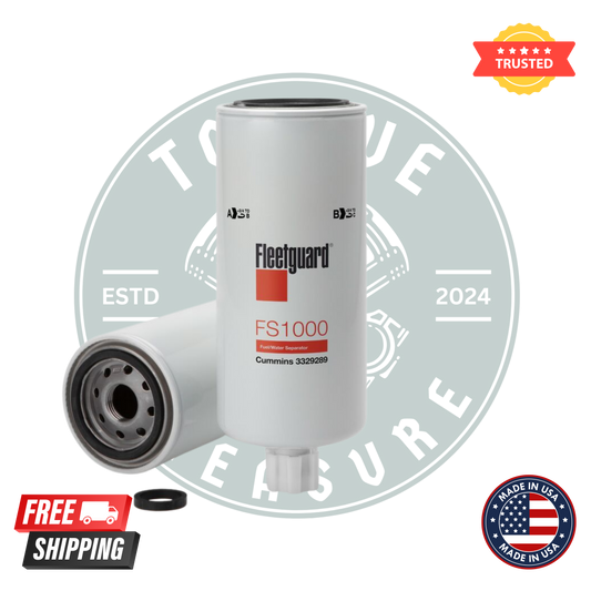 Fleetguard FS1000 Fuel Filter Water Separator Spin-On For Cummins 3329289 Pack of 6