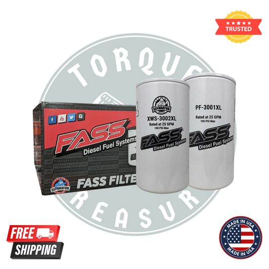 FASS XWS-3002XL & PF-3001XL Fuel Filter Bundle