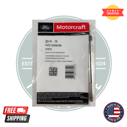 Motorcraft ZD-11 Diesel Glow Plugs – Pack of 8 | OEM Replacement for Ford Powerstroke
